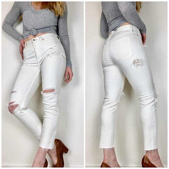 Free People Denim - Free People | Lacey Stilt Embellished Skinny Jeans